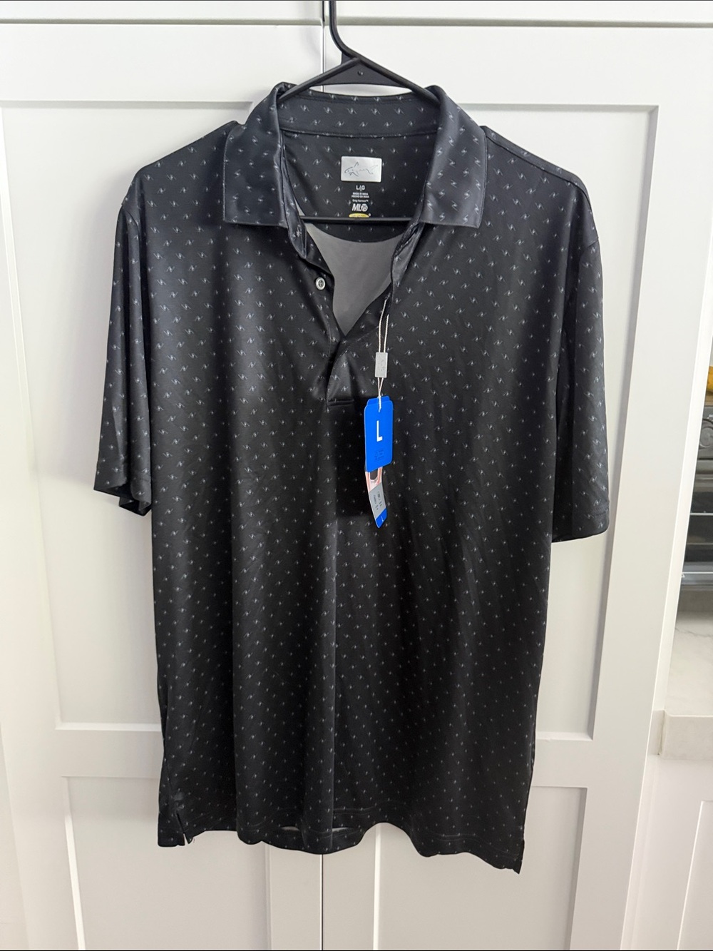 Greg Norman Element Men's Black Polo Size Large